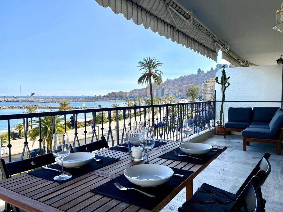 Le Garavan-Vue Mer-Plage-Clim-Terrasse Μεντόν Εξωτερικό φωτογραφία
